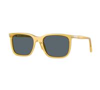 Persol Unisex Persol PO3357S RENZO 204/R5 Lunettes de soleil Acétate Jaune Bleu Carré Normale