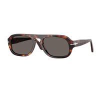 Persol Unisex Persol PO3369S 24/B1 Lunettes de soleil Acétate Tortue Gris Pilote Normale