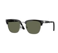 Persol Unisex Persol PO3375S 95/58 Lunettes de soleil Acétate Noir Vert Carré Polarisé