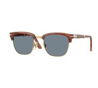 Persol Unisex Persol PO3375S 96/56 Lunettes de soleil Acétate Marron Bleu Carré Normale
