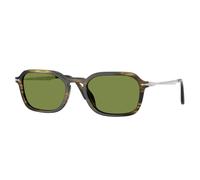 Persol Unisex Persol PO3381S 12374E Lunettes de soleil Acétate Vert Vert Pantos Normale