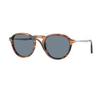 Persol Unisex Persol PO3383S 123556 Lunettes de soleil Acétate Marron Bleu Pantos Normale