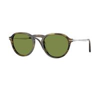 Persol Unisex Persol PO3383S 12374E Lunettes de soleil Acétate Vert Vert Pantos Normale