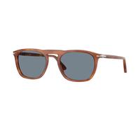 Persol Unisex Persol PO3391S GAE 96/56 Lunettes de soleil Acétate Marron Bleu Carré Normale