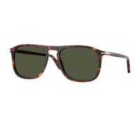 Persol Unisex Persol PO3392S 24/31 Lunettes de soleil Acétate Tortue Vert Carré Normale