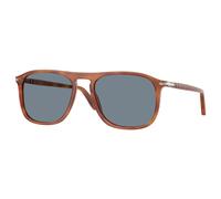 Persol Unisex Persol PO3392S 96/56 Lunettes de soleil Acétate Marron Bleu Carré Normale