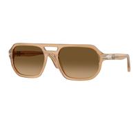 Persol Unisex Persol PO3393S GUIDO 1169M2 Lunettes de soleil Acétate Marron Marron Pillow Polarisé Nuancé