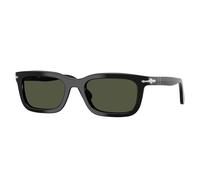 Persol Unisex Persol PO3396S 95/31 Lunettes de soleil Acétate Noir Vert Carré Normale