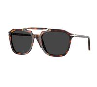 Persol Unisex PO0203S 24/48 Lunettes de soleil Acétate Tortue Gris Carré Polarisé