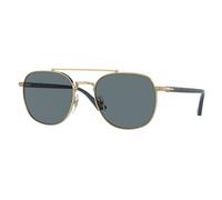 Persol Unisex PO1006S 515/3R Lunettes de soleil Métal Or Bleu Pillow Polarisé