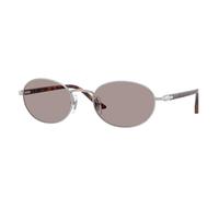 Persol Unisex PO1018S IDA 102153 Lunettes de soleil Métal Argent Violet Ronde Normale