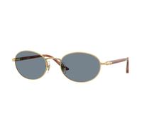 Persol Unisex PO1018S IDA 113256 Lunettes de soleil Métal Or Bleu Ronde Normale