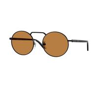 Persol Unisex PO1019S 107853 Lunettes de soleil Métal Noir Jaune Carré Normale