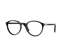Persol Unisex PO3218V 95 Montures optiques Acétate Noir Transparent Pantos Normale