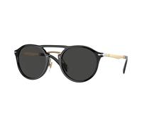 Persol Unisex Persol PO3264S 95/48 Lunettes de soleil Acétate Noir Gris Pantos Polarisé