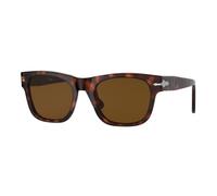 Persol Unisex PO3269S 24/57 Lunettes de soleil Acétate Tortue Marron Carré Polarisé