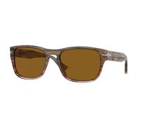 Persol Unisex PO3341S 120633 Lunettes de soleil Acétate Marron Marron Pillow Normale