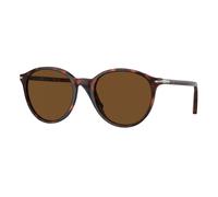 Persol Unisex PO3350S 24/57 Lunettes de soleil Acétate Tortue Marron Pantos Polarisé