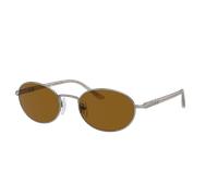 Persol Unisex Sunglass Ida - Couleur du Monture: Gunmetal, Couleur de Lentille: Brun