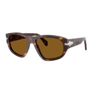 Persol Unisex Sunglass PO0050S - Couleur du Monture: Havana, Couleur de Lentille: Brun