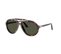 Persol Unisex Sunglass PO0202S - Senna Series - Couleur du Monture: Havana, Couleur de Lentille: Vert