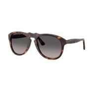 Persol Unisex Sunglass PO0649NE - Total Black Arrow - Couleur du Monture: Havana, Couleur de Lentille: Dégradé Gris Polarisé