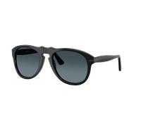 Persol Unisex Sunglass PO0649NE - Total Black Arrow - Couleur du Monture: Noir, Couleur de Lentille: Dégradé bleu Polarisé
