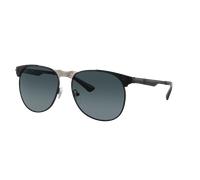 Persol Unisex Sunglass PO1016S 649 Iron - Couleur du Monture: Noir, Couleur de Lentille: Bleu foncé dégradé polarisé