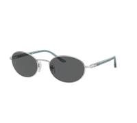 Persol Unisex Sunglass PO1018S Ida - Couleur du Monture: Argent, Couleur de Lentille: Gris foncé