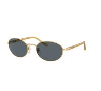 Persol Unisex Sunglass PO1018S Ida - Couleur du Monture: Or, Couleur de Lentille: Bleu
