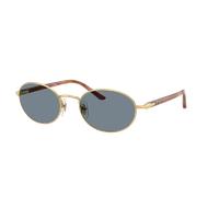 Persol Unisex Sunglass PO1018S Ida - Couleur du Monture: Or, Couleur de Lentille: Bleu clair