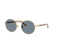 Persol Unisex Sunglass PO1019S - Couleur du Monture: Or, Couleur de Lentille: Bleu clair