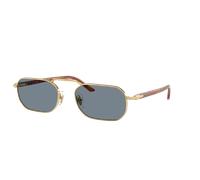 Persol Unisex Sunglass PO1020S - Couleur du Monture: Or, Couleur de Lentille: Bleu clair