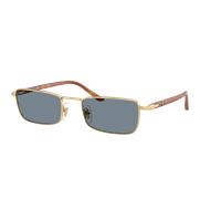 Persol Unisex Sunglass PO1025S - Couleur du Monture: Or, Couleur de Lentille: Bleu