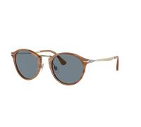 Persol Unisex Sunglass PO3166S - Calligrapher - Couleur du Monture: Rayé Marron, Couleur de Lentille: Bleu clair