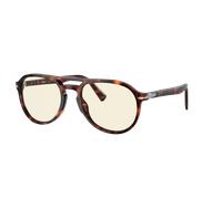 Persol Unisex Sunglass PO3235S - Couleur du Monture: Havana, Couleur de Lentille: Photochromic Clear to Grey with Blue Light Filter