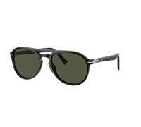 Persol Unisex Sunglass PO3235S - Couleur du Monture: Noir, Couleur de Lentille: Vert