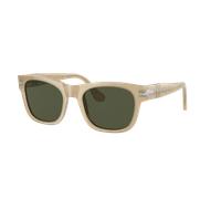 Persol Unisex Sunglass PO3269S - Couleur du Monture: Champagne, Couleur de Lentille: Vert