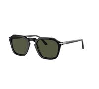Persol Unisex Persol PO3292S 95/31 Lunettes de soleil Acétate Noir Vert Carré Normale