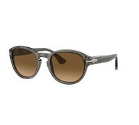 Persol Unisex Sunglass PO3304S - Couleur du Monture: Transparent gris taupe, Couleur de Lentille: Polarisé Marron