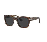 Persol Unisex Sunglass PO3313S - Couleur du Monture: Café, Couleur de Lentille: Noir Polar