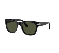 Persol Unisex Sunglass PO3313S - Couleur du Monture: Noir, Couleur de Lentille: Vert