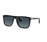 Persol Unisex Sunglass PO3336S - Couleur du Monture: Noir, Couleur de Lentille: Bleu foncé dégradé Bleu clair
