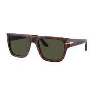 Persol Unisex Sunglass PO3348S - Couleur du Monture: Havana, Couleur de Lentille: Vert