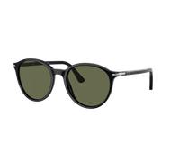 Persol Unisex Sunglass PO3350S - Couleur du Monture: Noir, Couleur de Lentille: Polarisé Vert