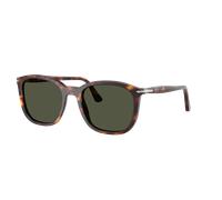 Persol Unisex Sunglass PO3355S - Couleur du Monture: Havana, Couleur de Lentille: Vert