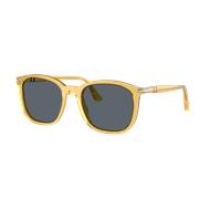 Persol Unisex Sunglass PO3355S - Couleur du Monture: Miel, Couleur de Lentille: Bleu
