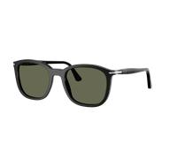 Persol Unisex Sunglass PO3355S - Couleur du Monture: Noir, Couleur de Lentille: Polarisé Vert