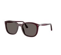 Persol Unisex Sunglass PO3355S - Couleur du Monture: Prune laiteuse, Couleur de Lentille: Gris foncé