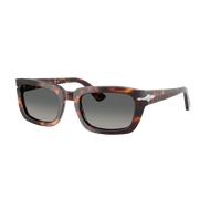 Persol Unisex Sunglass PO3367S - Couleur du Monture: Havana, Couleur de Lentille: Gris foncé dégradé Gris clair